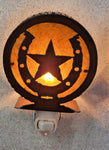 Circle Night Light-Horseshoe Star