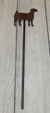 Rustic Livestock Plant Stake