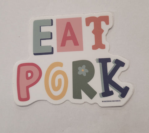 Eat Pork Sticker