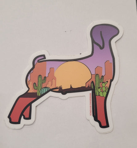 Goat Southwest Sticker