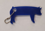 Blue Pig Keychain