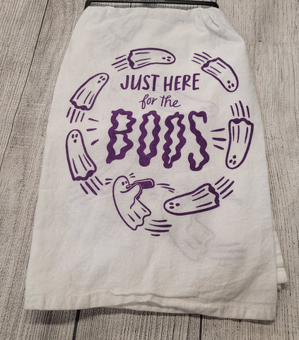 Dish Towel-Just Here For The Boos