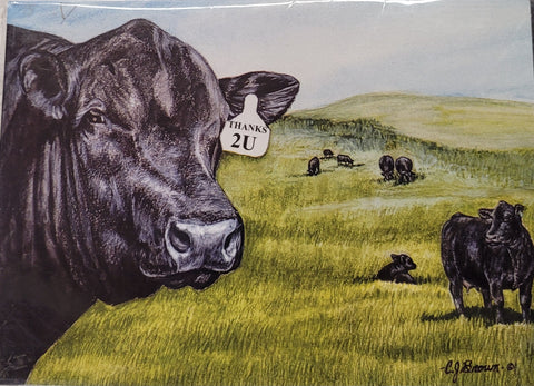 CJ Brown "Thanks 2 You" Notecard