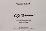 CJ Brown “Ladies In Red” Notecard