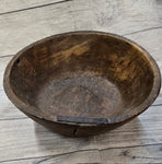 Large Round Wooden Bowl