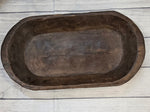 Dark Brown Large Wooden Bowl