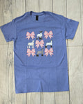 Blue Lamb & Bows Tee
