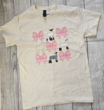 Cream Lamb & Bows Tee