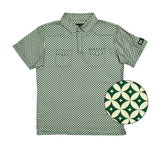 Cowboy Casual Men’s Green Print Polo