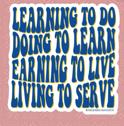 Groovy Motto Sticker