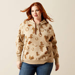 Ariat Women's Savannah Tan Heather Hoodie