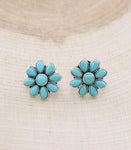 Turquoise Flower Earrings