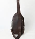 American Darling Hair on Hand Tooled Sling Bag