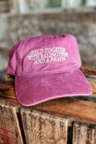 Baling Twine Dad Cap-Burgundy
