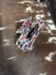 Camo Bow Hair Claw Clip