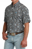 Cinch Men’s Grey & Blue Paisley