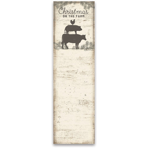 Christmas On The Farm List Pad