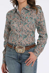 Cinch Women’s Multi Color Floral Print Shirt