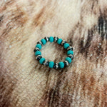 Navajo Pearl Ring with Turquoise