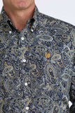 Cinch Men's Blue Paisley Shirt