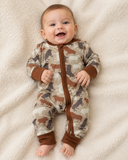 Cow Camo Baby Bamboo Zippy