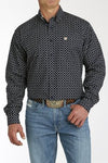 Cinch Men's Navy Geo Print Shirt