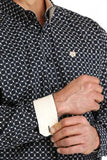 Cinch Men's Navy Geo Print Shirt