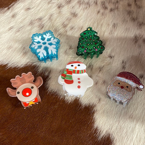 Christmas Claw Clips