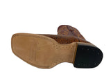 Cowtown Men's Cognac Sea Turtle Print Boots