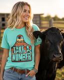 Western Cattle Tag "Take A Number" Tee - Mint