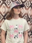 Cream Lamb & Bows Tee