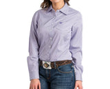 Cinch Women’s Tencle Purple Stripe Shirt