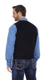 Leather Black Suede Vest