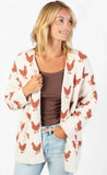 Women’s Luxe Brown Chicken Cardigan