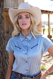 Cinch Women's Light Blue Shirt