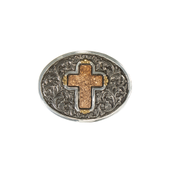 Crumrine Floral Engraved Cross Buckle