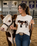 Cow Appliqued Tee
