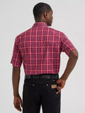 Wrangler Men's Deep Cherry Snap Shirt