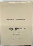 CJ Brown “Hereford Halter Power” Notecard