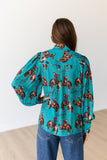 Turquoise Howdy Bucking Horse Shirt