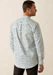 Ariat Men’s Jansen Fitted Shirt- Blue