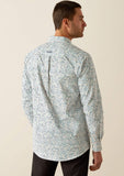 Ariat Men’s Jansen Fitted Shirt- Blue