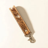 Sedona Blaze Leather Hair Inlay Key Fob