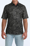 Cinch Men's Black Camo Arneaflex Polo
