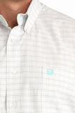 Cinch Men's White Plaid Shirt