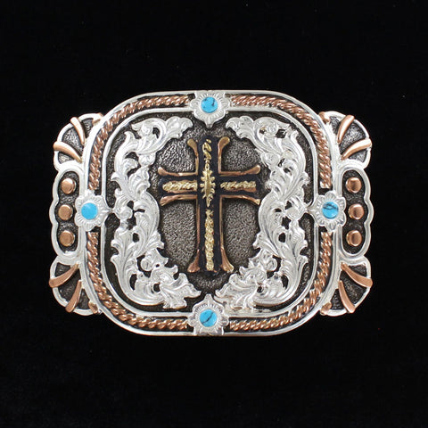 Crumrine Three Tone Cross Buckle