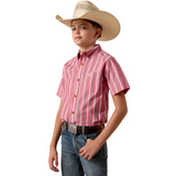 Ariat Boy's Pro Bobby Hibiscus Striped Shirt