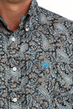 Cinch Men’s Grey & Blue Paisley