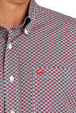 Cinch Men's Arneaflex White Geo Print Shirt