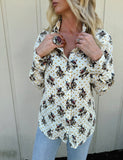 COTTON & RYE BUCKAROO BETTY LONG SLEEVE PEARL SNAP WESTERN SHIRT
